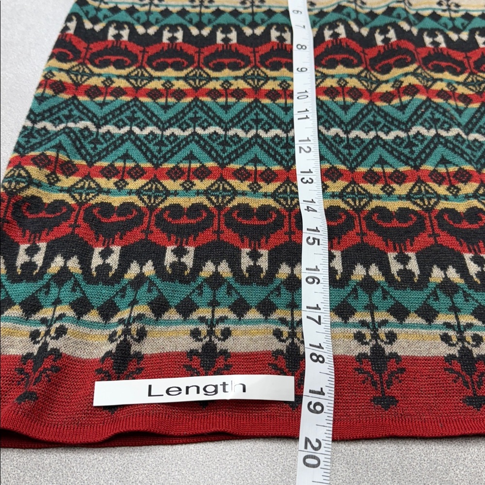 Peruvian Connection Geometric Patterned Knit Skirt - image 3